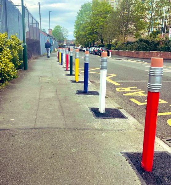 pencil bollards